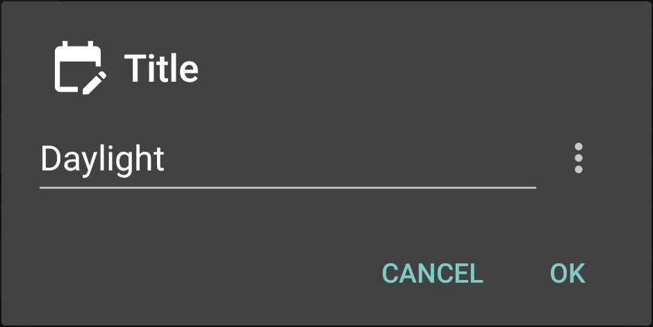Calendar Title Calendar Title