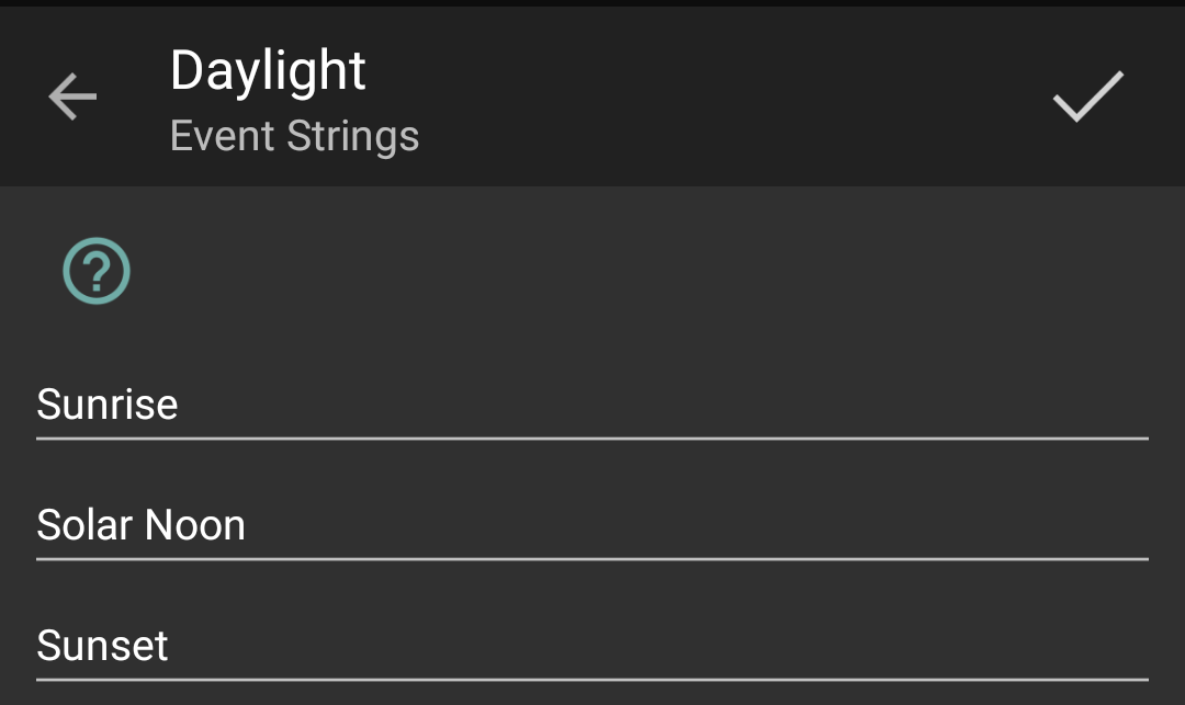 Event Strings