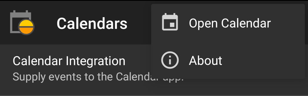 Open Calendar