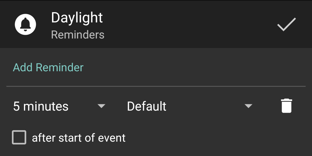 Reminders Reminders