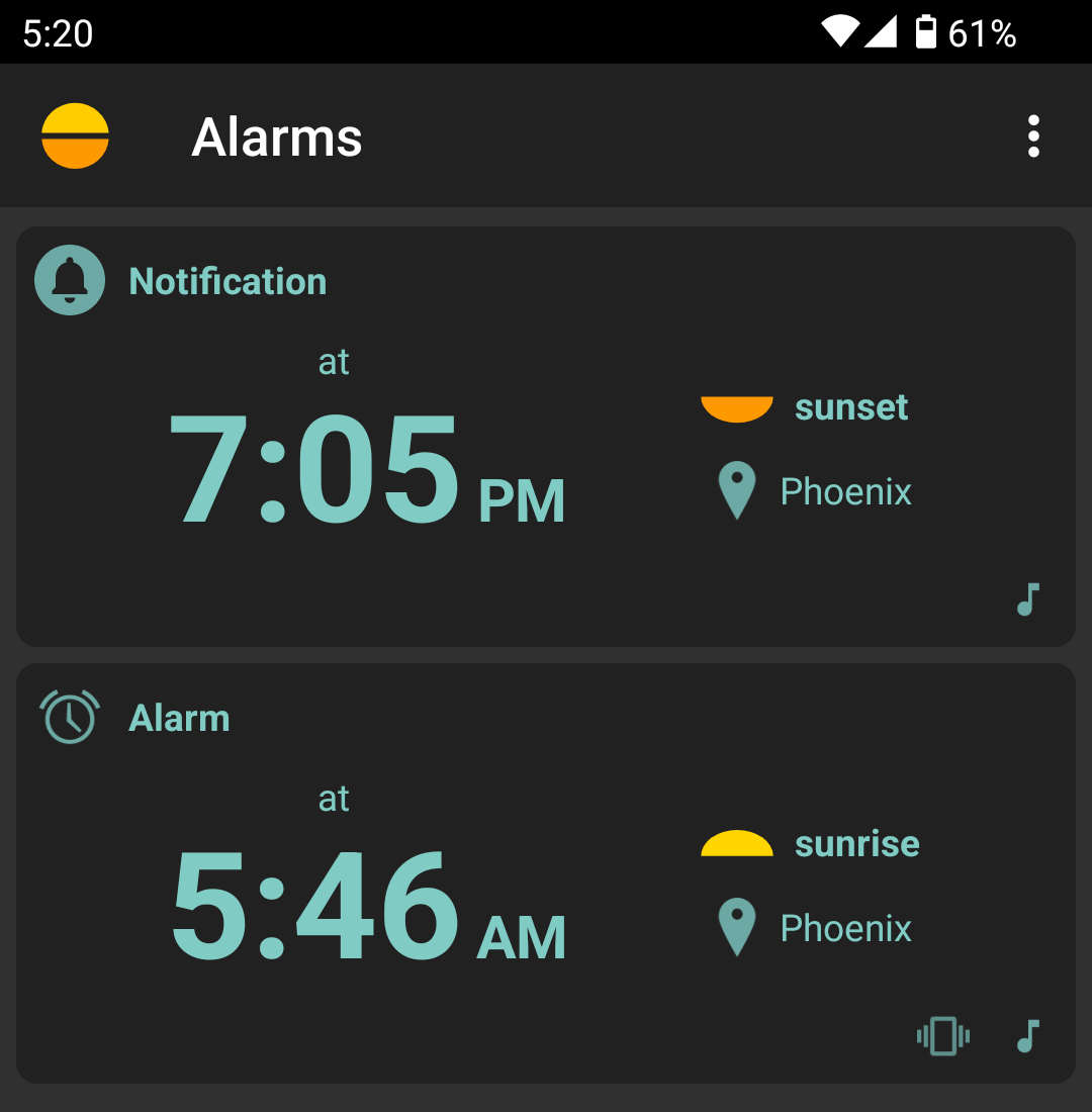 Manage Alarms