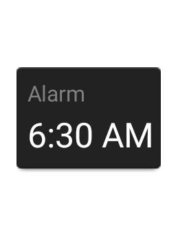 Alarm Widget (1x1)