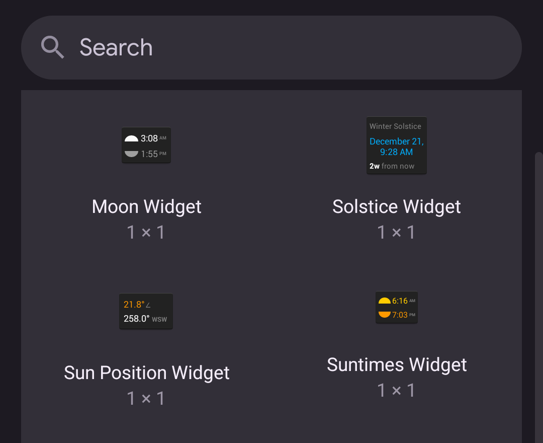 Select Widget