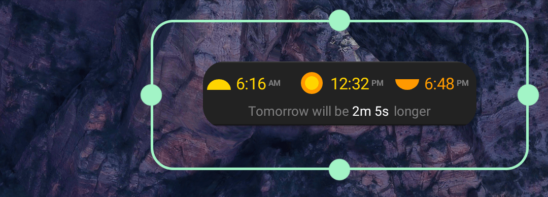 Resize Widget (3x1)